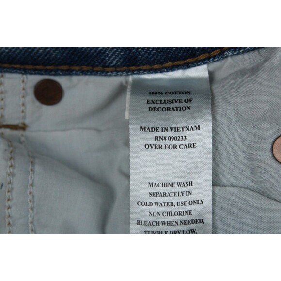 Playboy By PacSun Light Blue Jeans Medium Wash Back Slash 90’s Size 24 - Picture 10 of 16